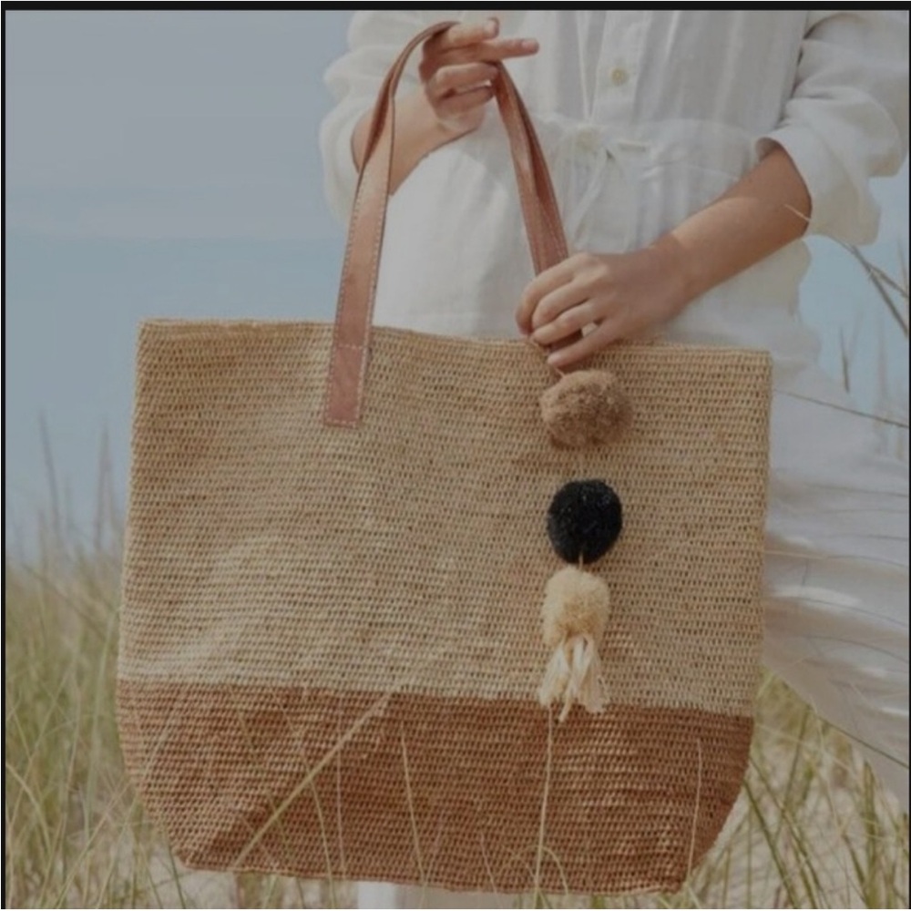 Mar Y Sol Montauk Tote Straw Bag